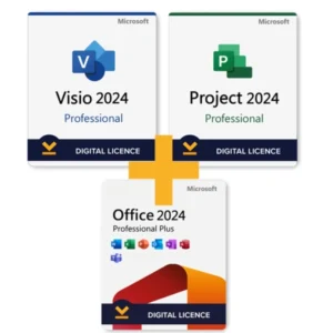 Microsoft Office 2024 Professional Plus with Visio 2024 and Project 2024 Pro