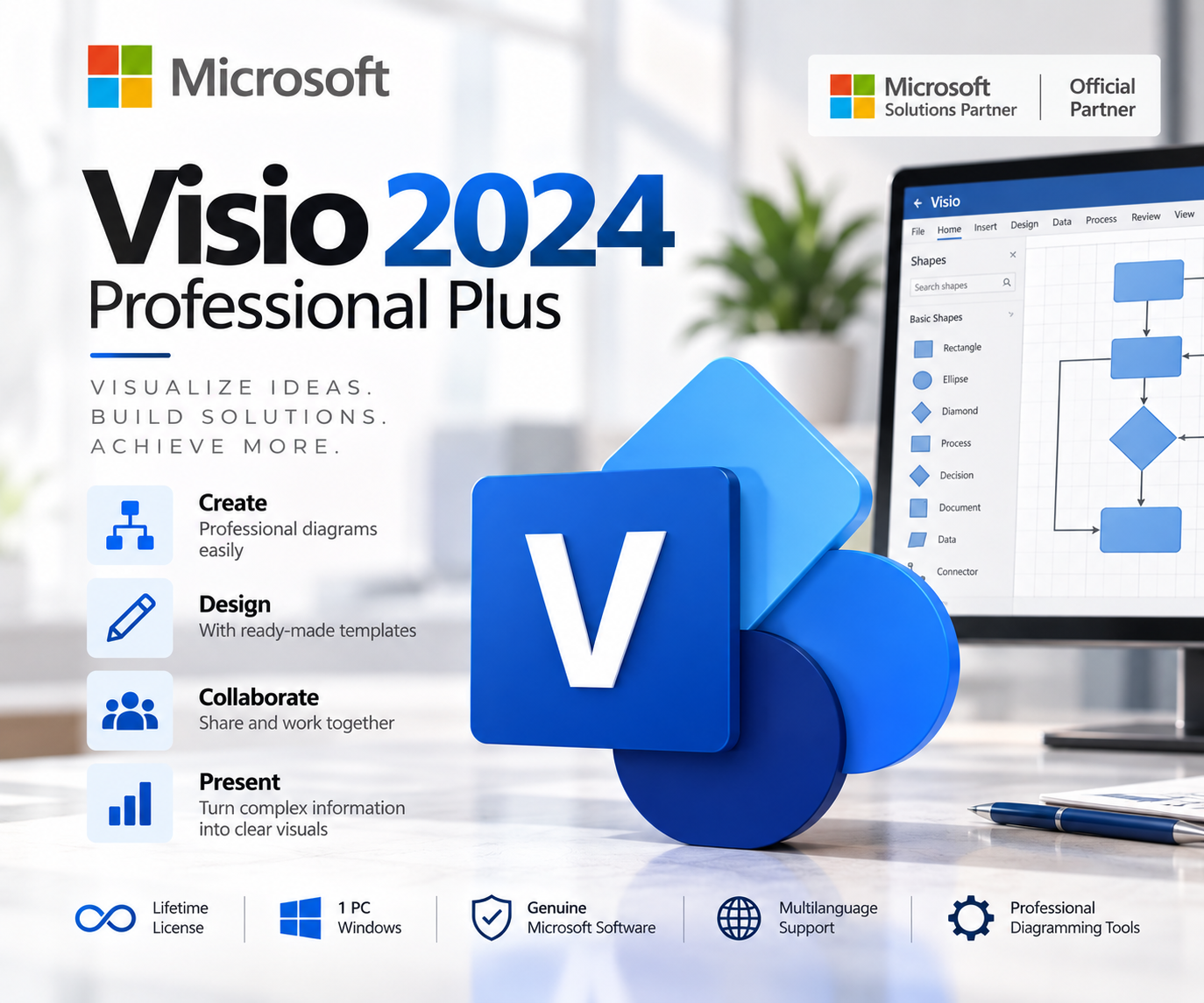 Microsoft Visio 2024 Professional License - Image 2
