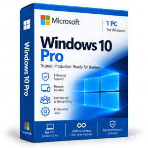 Microsoft Windows 10 Pro License – 1PC